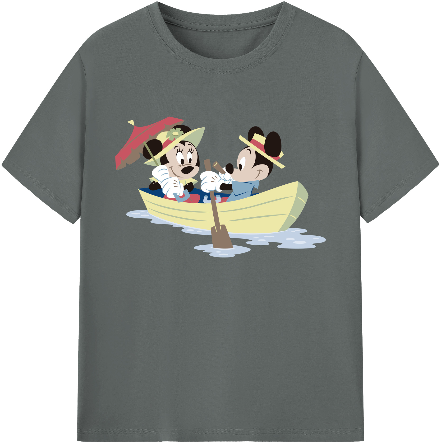 ミッキーマウス Mickey Mouse 綿100％ メンズ半袖Tシャツ｜肌触りやわらか＆通気性